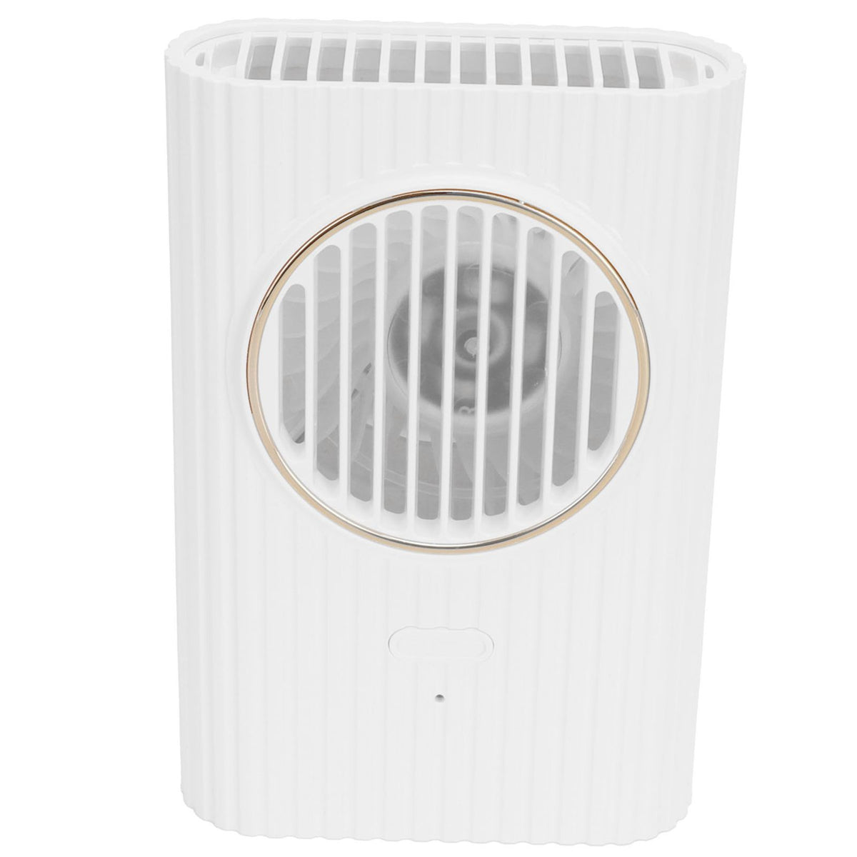 Desktop Hanging Neck Handheld Fan USB Charging Portable Mini Fan for Office BedroomWhite