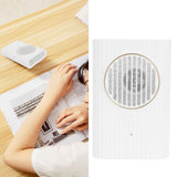 Desktop Hanging Neck Handheld Fan USB Charging Portable Mini Fan for Office BedroomWhite