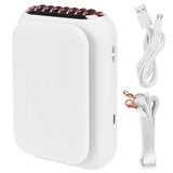 USB Charging Silent Neck Fan Portable Handheld Electric Fan for Outdoor Desktop HomeWhite