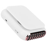 USB Charging Silent Neck Fan Portable Handheld Electric Fan for Outdoor Desktop HomeWhite - Top-Down View