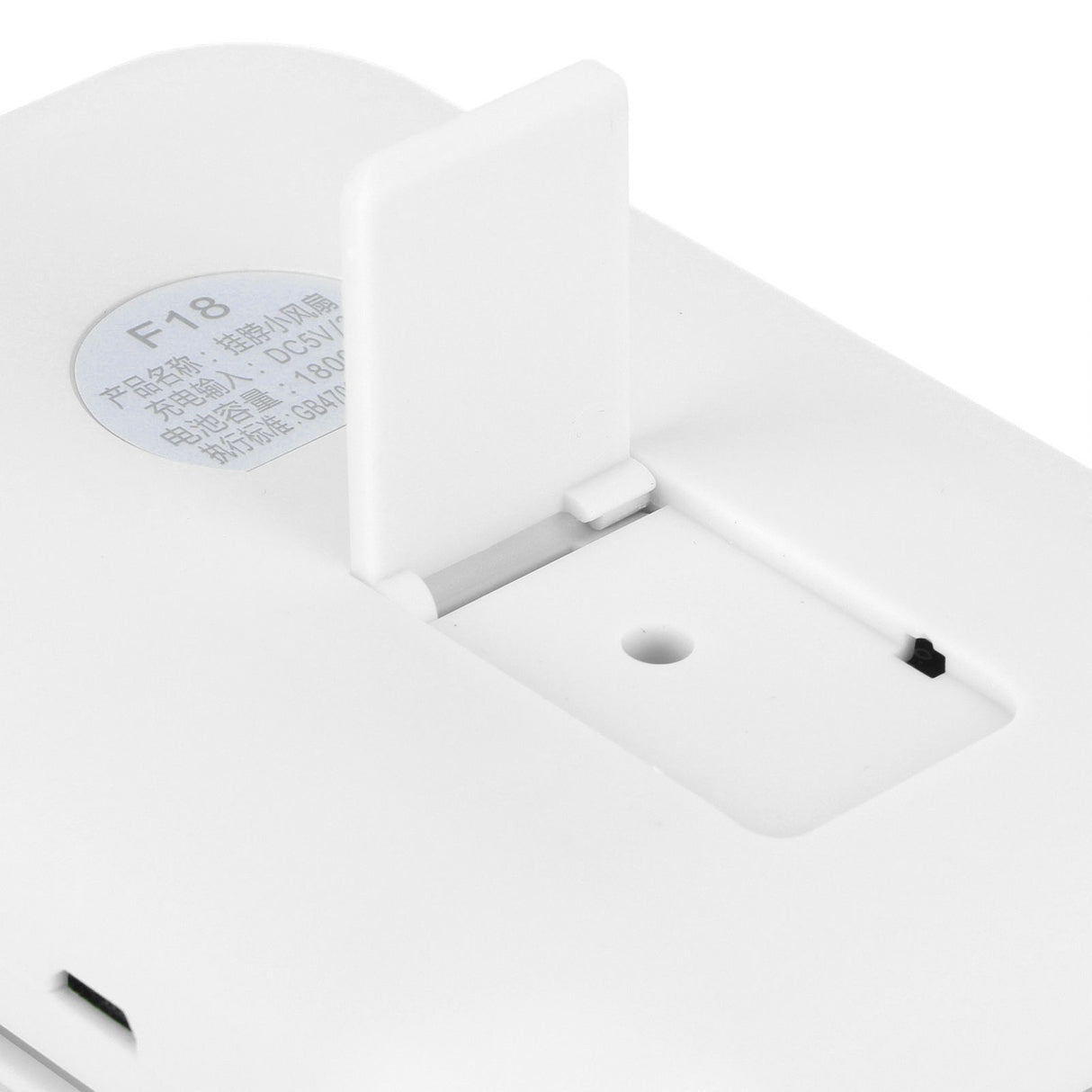 USB Charging Silent Neck Fan Portable Handheld Electric Fan for Outdoor Desktop HomeWhite