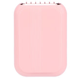 USB Charging Silent Neck Fan Portable Handheld Electric Fan for Outdoor Desktop HomePink - Side View