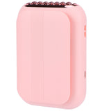 USB Charging Silent Neck Fan Portable Handheld Electric Fan for Outdoor Desktop HomePink