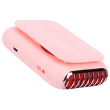 USB Charging Silent Neck Fan Portable Handheld Electric Fan for Outdoor Desktop HomePink - 45-Degree Angle