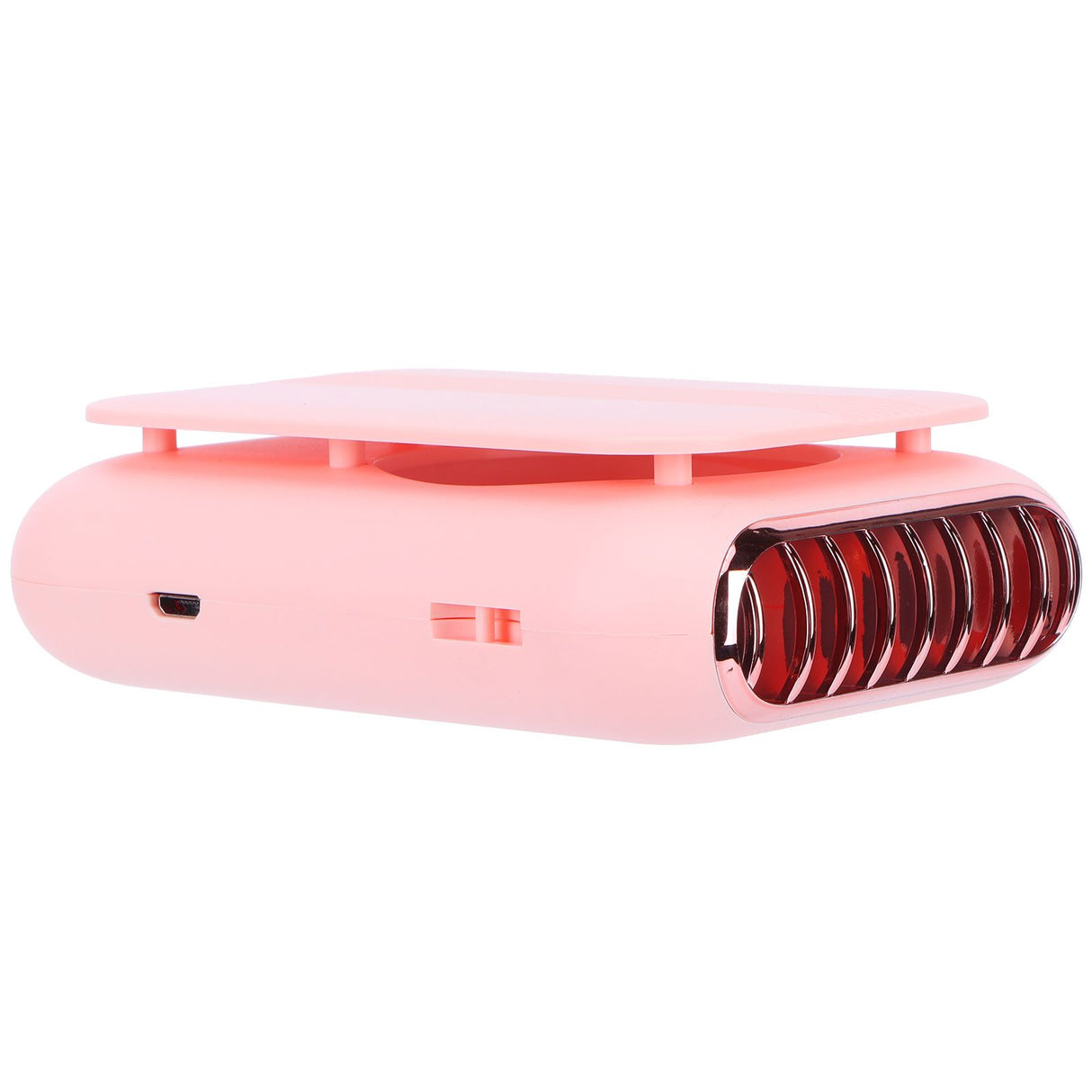 USB Charging Silent Neck Fan Portable Handheld Electric Fan for Outdoor Desktop HomePink