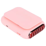 USB Charging Silent Neck Fan Portable Handheld Electric Fan for Outdoor Desktop HomePink - Close-Up Angle