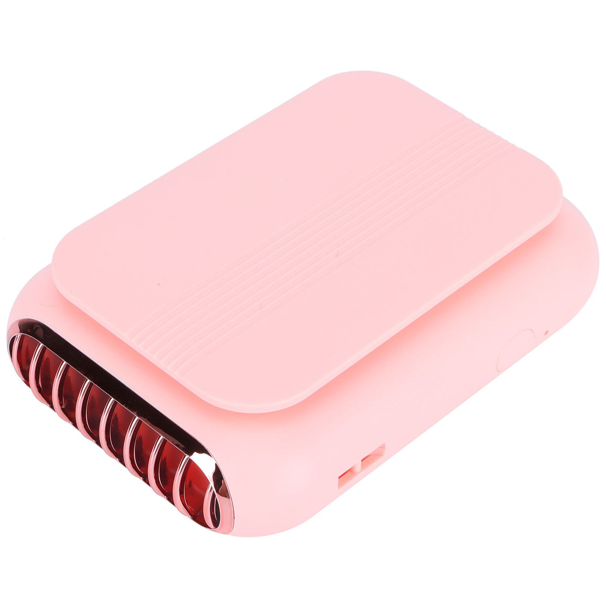 USB Charging Silent Neck Fan Portable Handheld Electric Fan for Outdoor Desktop HomePink