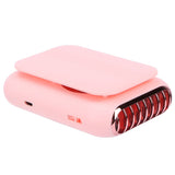 USB Charging Silent Neck Fan Portable Handheld Electric Fan for Outdoor Desktop HomePink