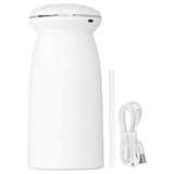 350ml White Car Humidifier Portable USB Powered with Ambient Night Light and Mirror Humidifier