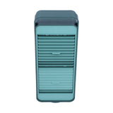 Double Fan Blade Rotating Fan USB Charging Desktop Electric Fan for Office Home DormitoryGreen