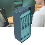 Double Fan Blade Rotating Fan USB Charging Desktop Electric Fan for Office Home DormitoryGreen - Extra Image