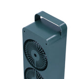 Double Fan Blade Rotating Fan USB Charging Desktop Electric Fan for Office Home DormitoryGreen - Extra Image