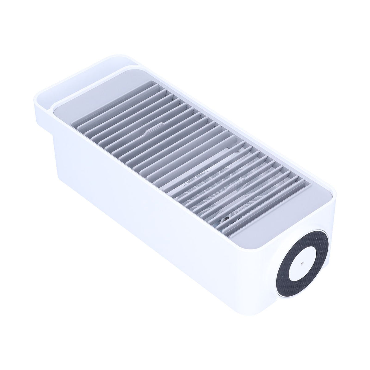 Double Fan Blade Rotating Fan USB Charging Desktop Electric Fan for Office Home DormitoryWhite