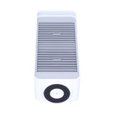 Double Fan Blade Rotating Fan USB Charging Desktop Electric Fan for Office Home DormitoryWhite