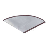 Stainless Steel Coffee Filter Reusable Foldable Coffee Cone Filter Strainer Bag 2-4 Cup