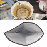 Stainless Steel Coffee Filter Reusable Foldable Trapezoid Coffee Strainer Bag 4‑6 Cup