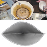 Reusable Pour Over Coffee Filter Stainless Steel Mesh Cone Coffee Filter 1‑2 Cup