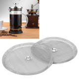2PCS 100 Mesh Stainless Steel Filter Screen Replacement for Coffee Press Accessory