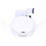 Adjustable USB Charging Electric Fan Portable Hanging Neck No‑Blade Electric Fan for Home OutdoorWhite