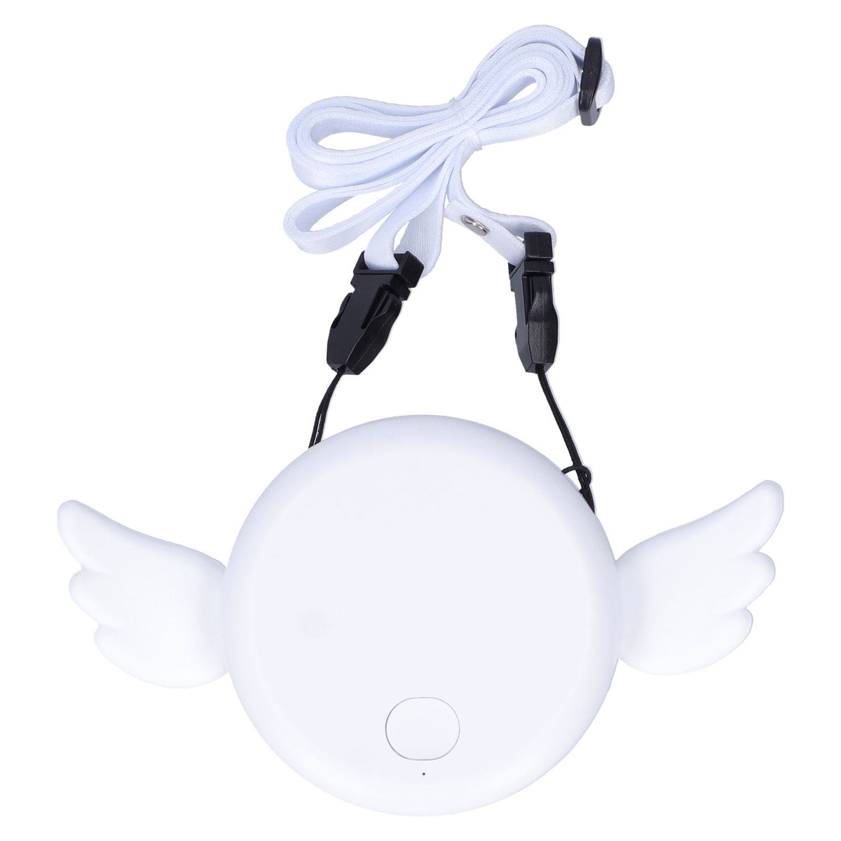 Adjustable USB Charging Electric Fan Portable Hanging Neck No‑Blade Electric Fan for Home OutdoorWhite
