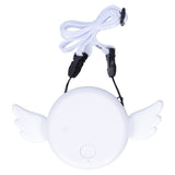 Adjustable USB Charging Electric Fan Portable Hanging Neck No‑Blade Electric Fan for Home OutdoorWhite - Side View