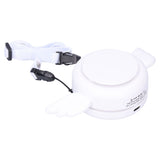 Adjustable USB Charging Electric Fan Portable Hanging Neck No‑Blade Electric Fan for Home OutdoorWhite - Top-Down View