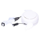 Adjustable USB Charging Electric Fan Portable Hanging Neck No‑Blade Electric Fan for Home OutdoorWhite
