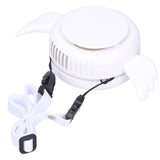 Adjustable USB Charging Electric Fan Portable Hanging Neck No‑Blade Electric Fan for Home OutdoorWhite - Rear View