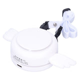 Adjustable USB Charging Electric Fan Portable Hanging Neck No‑Blade Electric Fan for Home OutdoorWhite