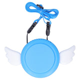 Adjustable USB Charging Electric Fan Portable Hanging Neck No‑Blade Electric Fan for Home OutdoorBlue