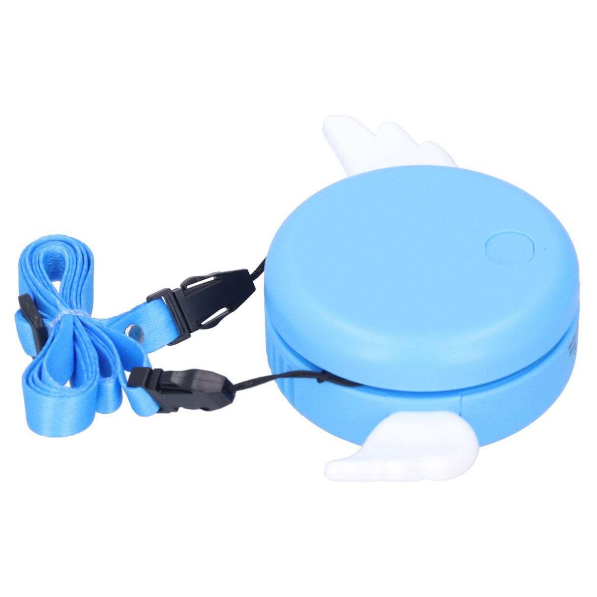 Adjustable USB Charging Electric Fan Portable Hanging Neck No‑Blade Electric Fan for Home OutdoorBlue