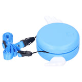 Adjustable USB Charging Electric Fan Portable Hanging Neck No‑Blade Electric Fan for Home OutdoorBlue - Close-Up Angle