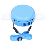 Adjustable USB Charging Electric Fan Portable Hanging Neck No‑Blade Electric Fan for Home OutdoorBlue - Extra Image
