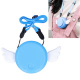 Adjustable USB Charging Electric Fan Portable Hanging Neck No‑Blade Electric Fan for Home OutdoorBlue - Extra Image