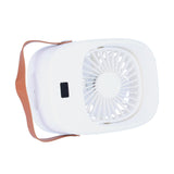 Adjustable Electric Fan Portable Spray Humidification Electric Fan for Home Outdoor DormitoryWhite - Side View