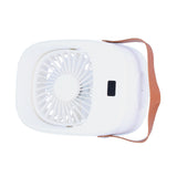 Adjustable Electric Fan Portable Spray Humidification Electric Fan for Home Outdoor DormitoryWhite - Top-Down View