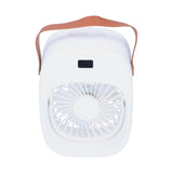 Adjustable Electric Fan Portable Spray Humidification Electric Fan for Home Outdoor DormitoryWhite - 45-Degree Angle