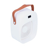 Adjustable Electric Fan Portable Spray Humidification Electric Fan for Home Outdoor DormitoryWhite