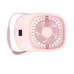 Adjustable Electric Fan Portable Spray Humidification Electric Fan for Home Outdoor DormitoryPink
