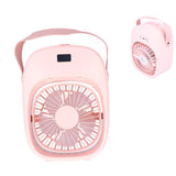 Adjustable Electric Fan Portable Spray Humidification Electric Fan for Home Outdoor DormitoryPink - Extra Image