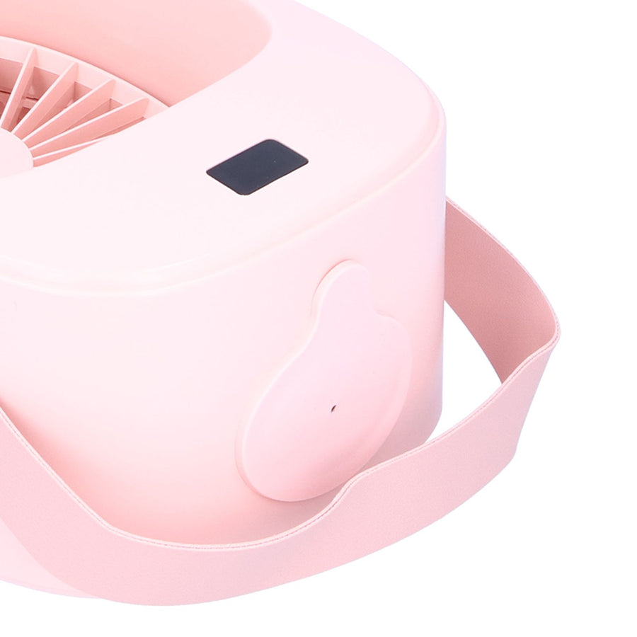 Adjustable Electric Fan Portable Spray Humidification Electric Fan for Home Outdoor DormitoryPink