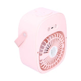 Adjustable Electric Fan Portable Spray Humidification Electric Fan for Home Outdoor DormitoryPink - Extra Image