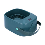 Adjustable Electric Fan Portable Spray Humidification Electric Fan for Home Outdoor DormitoryGreen