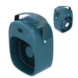 Adjustable Electric Fan Portable Spray Humidification Electric Fan for Home Outdoor DormitoryGreen