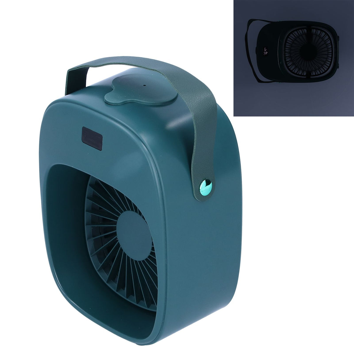 Adjustable Electric Fan Portable Spray Humidification Electric Fan for Home Outdoor DormitoryGreen