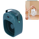 Adjustable Electric Fan Portable Spray Humidification Electric Fan for Home Outdoor DormitoryGreen