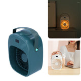 Adjustable Electric Fan Portable Spray Humidification Electric Fan for Home Outdoor DormitoryGreen