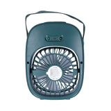 Adjustable Electric Fan Portable Spray Humidification Electric Fan for Home Outdoor DormitoryGreen