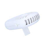 Portable Handheld Electric Fan Mini Compact Neck Hanging Fan for Summer Home Office UseWhite - Side View
