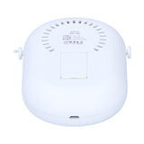 Portable Handheld Electric Fan Mini Compact Neck Hanging Fan for Summer Home Office UseWhite - Rear View
